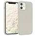 Produktbild EAZY CASE Premium Silikon Handyhülle kompatibel mit iPhone 12 Mini, Slimcover mit Kameraschutz und Innenfutter, Silikonhülle, Schutzhülle, Bumper, Handy Case, Hülle, Softcase, Taupe
