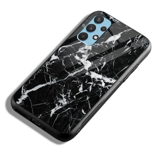 Image of COLORflow Back Cover Compatible with Samsung Galaxy A53 5G | Black Marble White | Shockproof TPU Bumper Cover with Camera Protection Back Cover