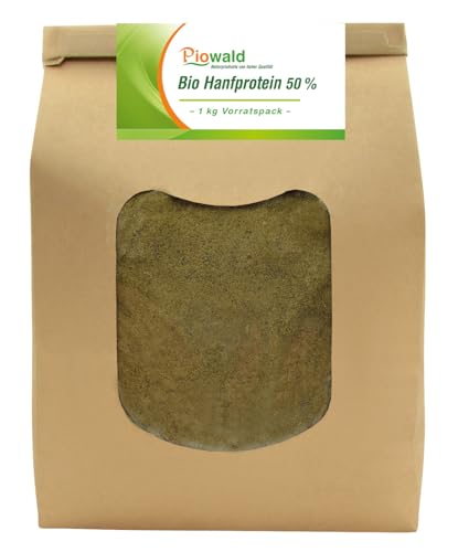 Piowald BIO Hanfprotein 1 kg Vorratspack