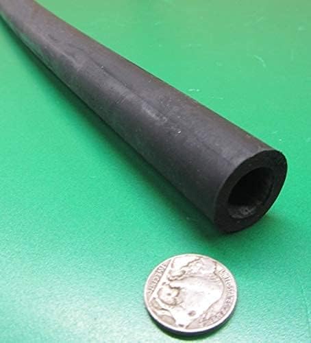 Black Neoprene Round Tube 75A 1.00" (1") OD x .625" (5/8") ID x 36" Length 1 pc