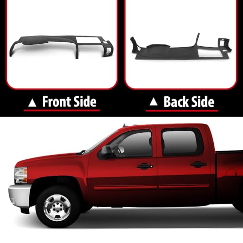 DOTCOM TPE Dash Cover Fit 2007-2013 Chevy Silverado GMC Sierra Black by DOTCOM - Used condition - Image 9