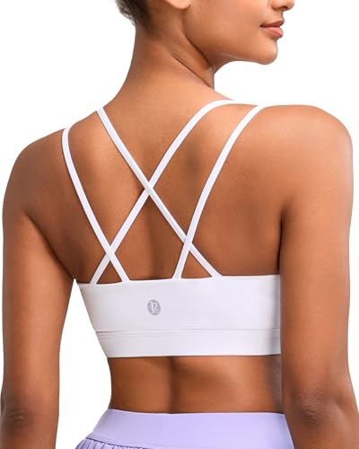 Image of RUNNING GIRL Sports Bras for Women High Support,Criss-Cross Back Strappy Bra Moulded Cup High Impact Workout Crop Tops