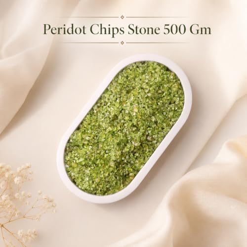 Image of Peridot Crystal Chips (500 Gm) | Natural Healing Crystals for Emotional Balance & Abundance | Crystal Stones for Reiki, Meditation & Vastu | Ideal for DIY Jewellery Making & Home Decoration