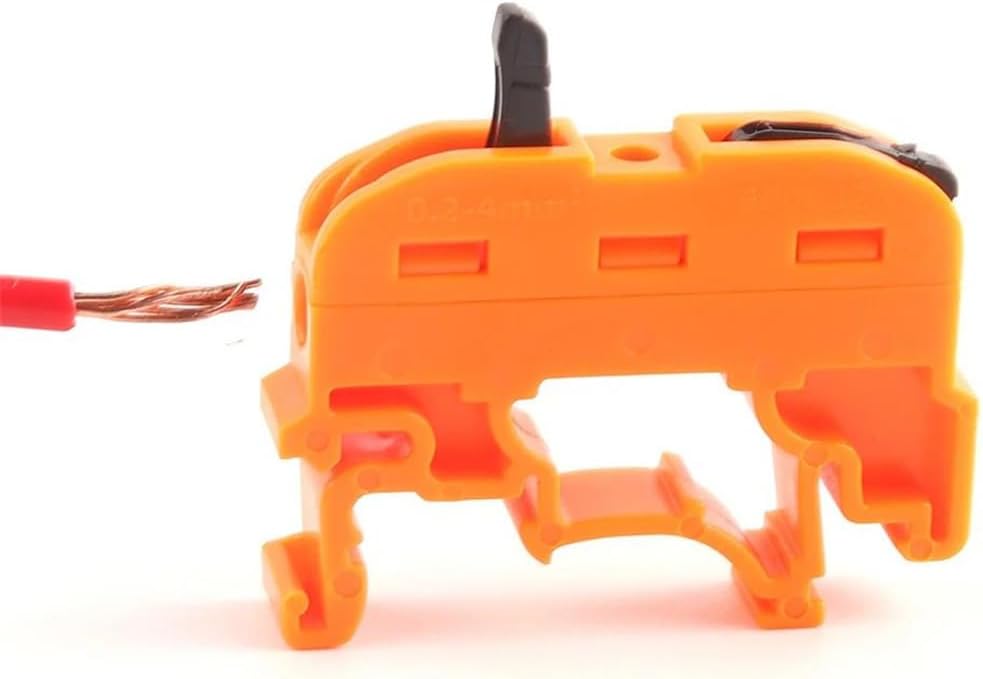 Quick Wire Connector 211 Din Rail Type Press Terminal Block Compact Splicing Conductor Cable Connector