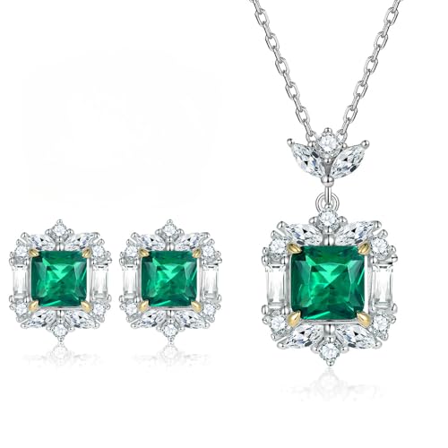 Parure moissanite or 14k convertible de l'Art Déco au moderne pour soirée et quotidien
