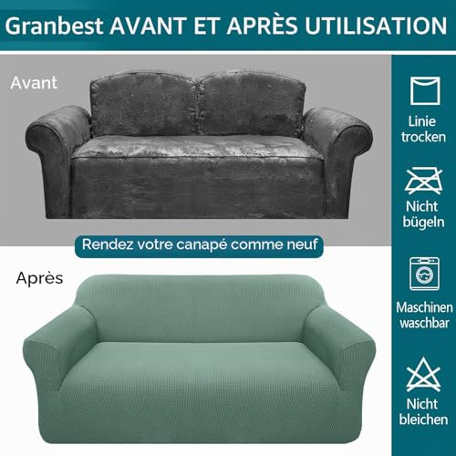 Housse canapé 3 places extensible antidérapante Granbest