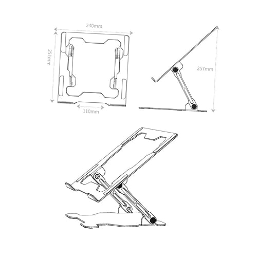 Soporte metálico ajustable para laptop KALLORY miniatura 7