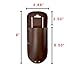 Hide & Drink, Thick Leather Holster for Pruning Shears w/Belt Loop Garden Scissors Sheath, Folding Saw, Construction & Utility Tools Pouch, Handmade Includes 101 Year Warranty (Bourbon Brown)