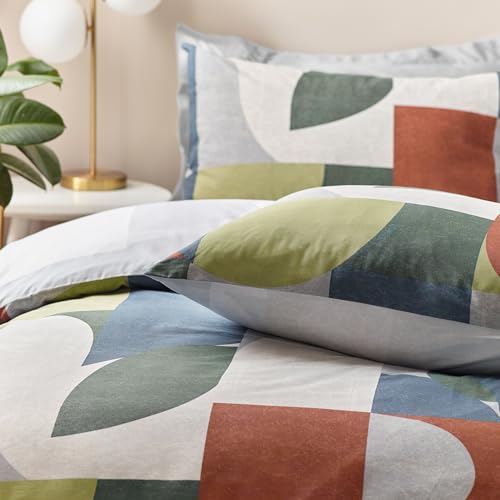 Housse de couette géométrique Hoem Siresa pour un lit toujours impeccable