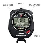 Professional Stopwatch Timer for Sports 100 Lap Stopwatch Digital Sports Stopwatch with Countdown Timer 100 Lap Memory 0.001 Second Timing Water Resistant - Image 5