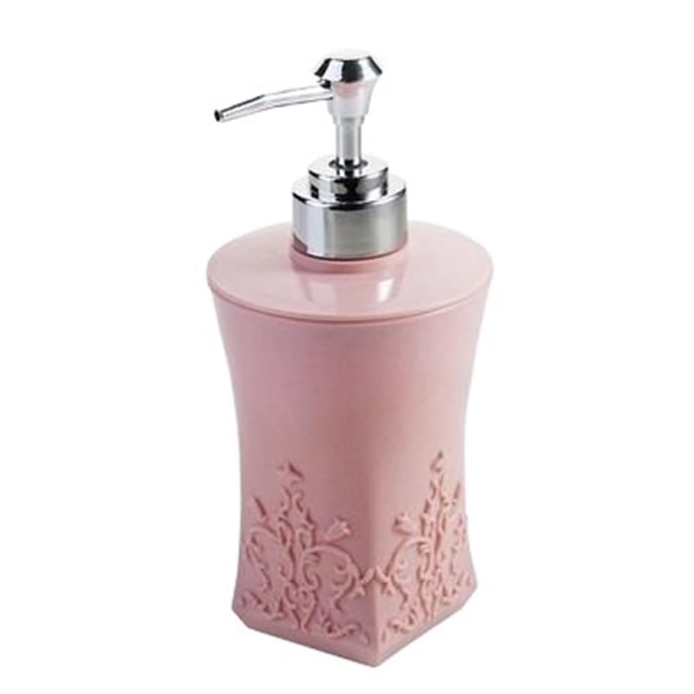 Bx9re7tk3g Pink Hand Wash Dispenser Hotel Home Soap Dispenser Push Square Bathroom Lotion Bottle Blue/ 300Ml Bathroom & Kitchen(Pink)