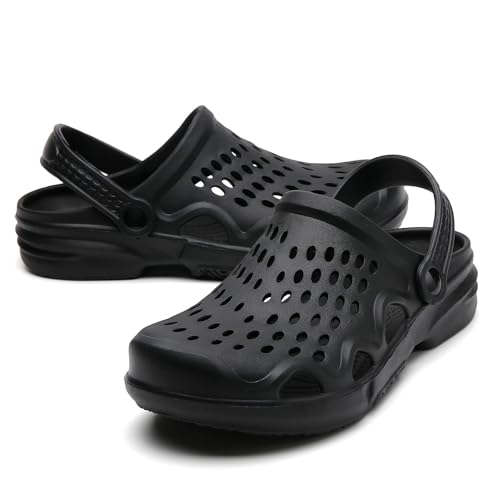 Image of SECHRITE Clogs for Men Garden Shoes Water Sandals Mens Mules and Clogs Shower Slippers Waterproof Summer Slides
