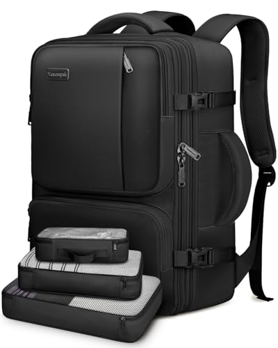 Vancropak 47L Expandable Travel Backpack