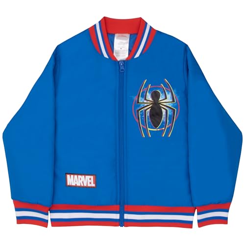 Image of Marvel Superheroes Boy's Bomber Jacket - Spider-Man, Miles Morales, Black Panther, Ghost-Spider, Venom Bomber Jacket for Kids
