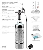 Clscea 1 L Aquarium CO2 System Generator, Stainless steel Carbon Dioxide Reactor Kit with Regulator Solenoid Valve for Aquarium Plants (G600SMini), CO2 Aquarium Kit - Image 6