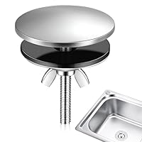 Wasserhahn Lochabdeckung,Hahnlochstopfen,Armaturen-Abdeckung,Blindstopfen Spüle,Locher Schwarz, Für Spülbeckenlochstopfen Für Zuhause Küche Und Bad, Lochabdeckung Spüle (Silber)
