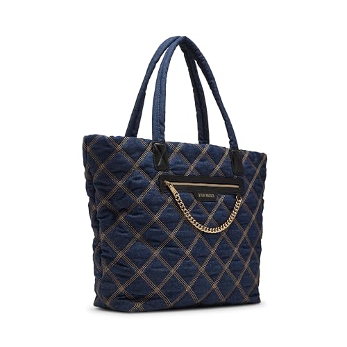 Cabas matelassé Steve Madden Tonya bleu : rangez tout sans sacrifier votre style