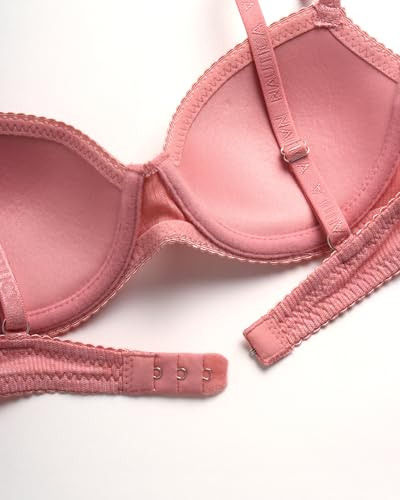 Nautica Girls Training Bra - 4 Pack/6 Pack A-Cup Ribbed Molded Starter Bras for Teens with Adjustable Strap (Sizes: 30A-36A)4