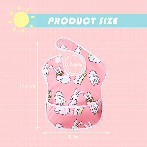 Slabbetjes baby kleine kinderen slabbetjes waterdicht korte mouwen slabbetjes voering slabbetje schort met ingebouwde… - Image 6