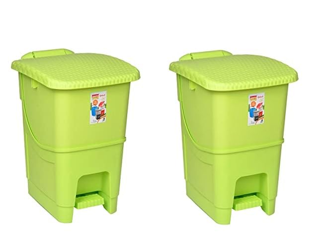 Plastic Pedal Dustbin 25L Pack of 2