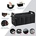 OEMASSIVE Trunk Organizer-55L Oxford Folding Car Organizer,Sturdy Car Organizer with Collapsible Multi-Compartment for SUVs and Sedans(Black)