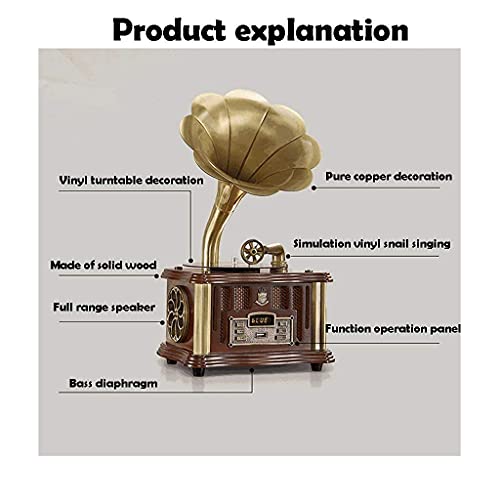 Haut-Parleur Bluetooth rétro, Gramophone à Platine Vinyle Vintage en Forme d’entrée auxiliaire, Lecteur USB, Double… - Les Beatles, Paul McCartney, John Lennon, RIngo Starr, George Harrison Haut-Parleur Bluetooth rétro, Gramophone à Platine Vinyle Vintage en Forme d'entrée auxiliaire, Lecteur USB, Double… – Image 4