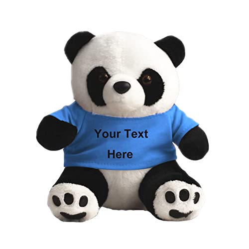 Peluche de Panda Personalizado oso de Panda Personalizado Animal de Peluche con Texto Lindo Muñeco de Aabrazo Suave Regalo para el día de la Madre día de San Valentín Graduación Cumpleaños Navidad