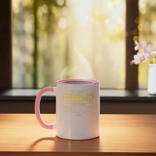 Taza cerámica Star Wars rosa/blanca 11 oz miniatura 3
