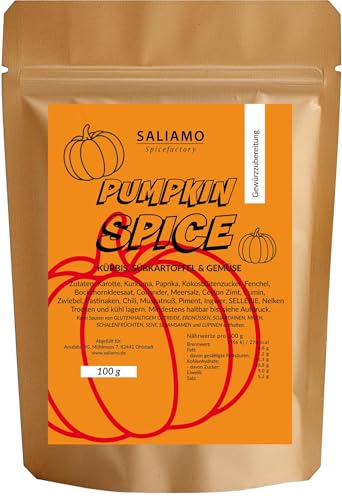 Pumpkin Spice 100g | Kürbis Gewürzzubereitung | Kürbissuppe Gewürz | Kürbisbrot | Kürbis Latte...