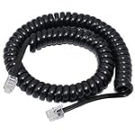 AQBP-Telephone-Handset-Phone-Receiver-Cable-Cord-Wire-Compatible-with-Landline-Telephones-Black