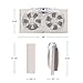 Bionaire Window Fan with Reversible Airflow Blades – 3-Speed Settings, Programmable Thermostat, LED Display, Remote Control, Fits 24–36