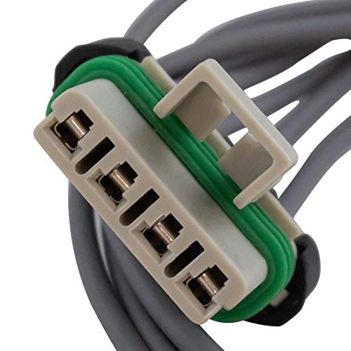 Image of TRQ Heater Blower Motor Resistor & Pigtail Harness Compatible with 04-12 Colorado Canyon