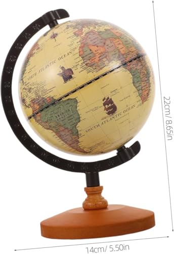Globe décoratif vintage rétro pour bureau et exploration géographique - 2