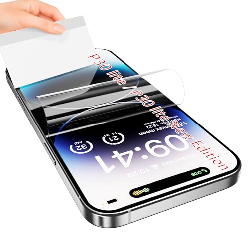 JUVENPROTO 3er-Pack TPU Displayschutzfolie, Entsperren per Fingerabdruck, HD, kratzfest, blasenfrei, ultradünn, einfache Installation