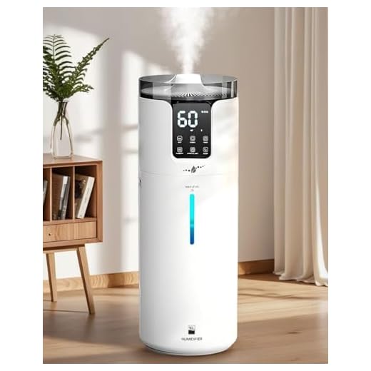 LACIDOLL Humidifiers for Large Room Wholehouse Humidifier 1000 sq. ft 4.2 Gal 16L Floor Humidifier 360° Nozzles Cool Mist Ultrasonic Humidifier Output Top Fill Tower Humidifier for Home Office