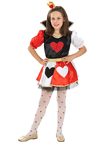 Funidelia | Disfraz de Reina de corazones para niña ▶ Alicia en el País de las maravillas - Disfraz para niños y divertidos accesorios para Fiestas, Carnaval y Halloween - Rojo 3 Funidelia | Disfraz de Reina de corazones para niña ▶ Alicia en el País de las maravillas - Disfraz para niños y divertidos accesorios para Fiestas, Carnaval y Halloween - Rojo - Imagen 4