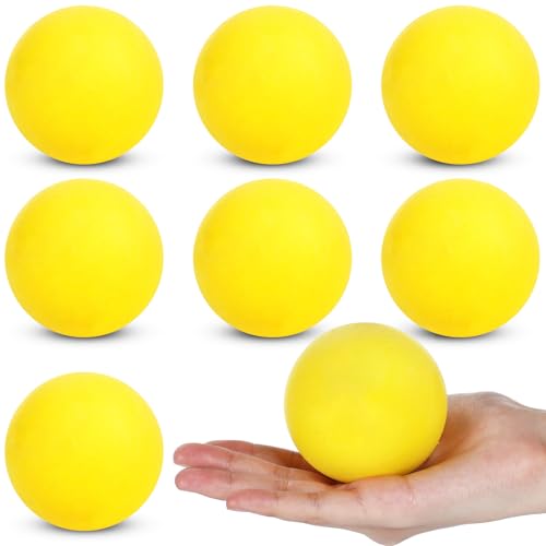 WinnerWhy 8 Pcs Foam Tennis Balls for Adult Practice Yellow Soft Foam Tennis Balls Bulk for Beginners Man Trainin