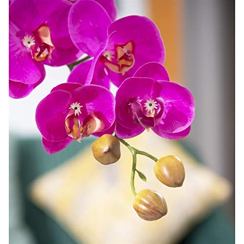 Orchidée Artificielle Violette en Pot pour Centre de Table Moderne - 4