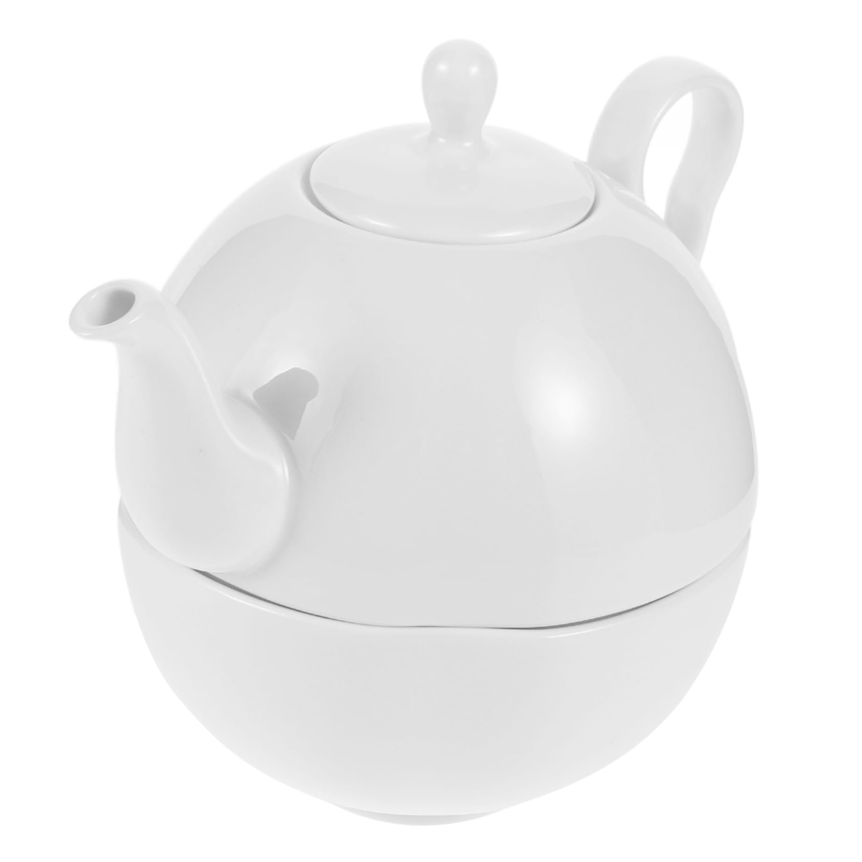 Alipis 1juego Tetera De Bone China con Taza Elegante Tetera Tradicional para Infusiones y Té Floral para Uso Casa y Reuniones De Té
