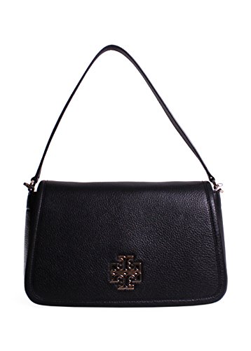 Tory Burch Women's Britten Shoulder Bag, Black, One Size
