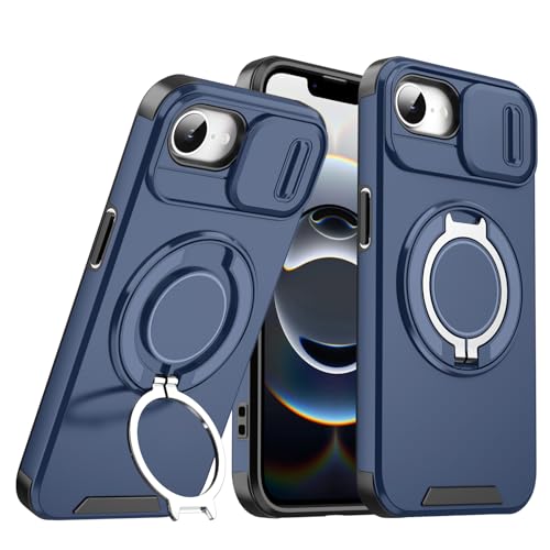 Coque iPhone 17e antichoc pour éviter les rayures caméra avec support bleu
