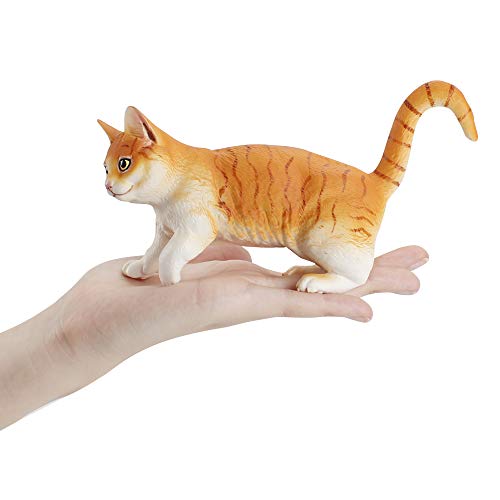 Orange Cat Animal Model Action Figures Family Party Supplies Desktop Decoration Cake Toppers Collection Toys For 5 6 7 8 Years Old Boys Girls Kid Toddlers #TOP5