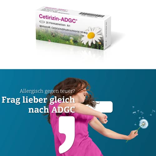 Cetirizin ADGC 20 Stück - bei Heuschnupfen, allergischem Schnupfen, allergischen Symptomen der Augen und Nesselsucht - Image 4