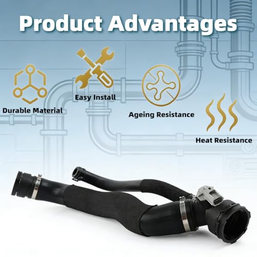 LR042893 Engine Radiator Coolant Lower Hose Pipe - Compatible with 2013-2022 Land Rover Range Rover Sport Discovery 3.0L 5.0L, Replaces LR166362 LR034651 by AINARETT - Image 6