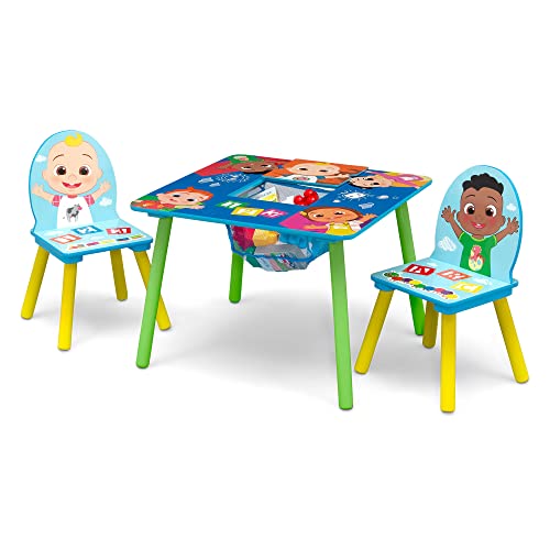 Delta Children Kids Table And Chair Set With Storage (2 Chairs Included) - Greenguard Gold Certified - Ideal For Arts & Crafts, Snack Time, Homeschooling, Homework & More, Cocomelon #TOP7