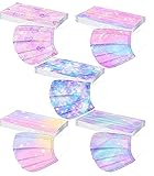 Sensail 50PC mascarillas niños,3 Capas Surtidos,Dibujos Animados para Actividades Aire Libre Patrón Escuela Fiesta PatróN De Dibujos Animados De Dinosaurios para NiñOs con Cuerda EláStica