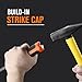 REXBETI Pry Bar Set, Heavy Duty Pry Bar 4-Piece Mechanic Hand Tools, Thicker Strike Cap Handle, Black Orange