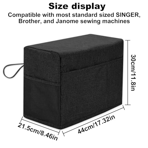 Housse de protection pour machine à coudre universelle avec poignées