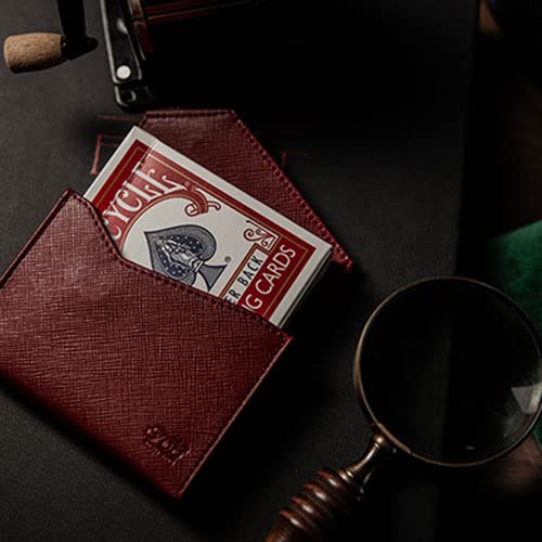 SOLOMAGIA Luxury Leather Playing Card Carrier