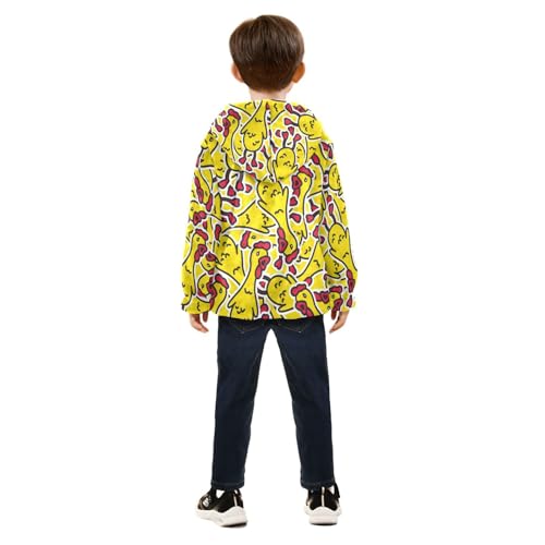 Screaming Chicken Girls Fleece Jacket Girls Fall Jacket Girls Zip Up Hoodie Girls Sherpa Jacket 2-10T4